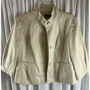 GEORGE STRETCH Lined Jacket, Beige, Sz: 12, 70-27